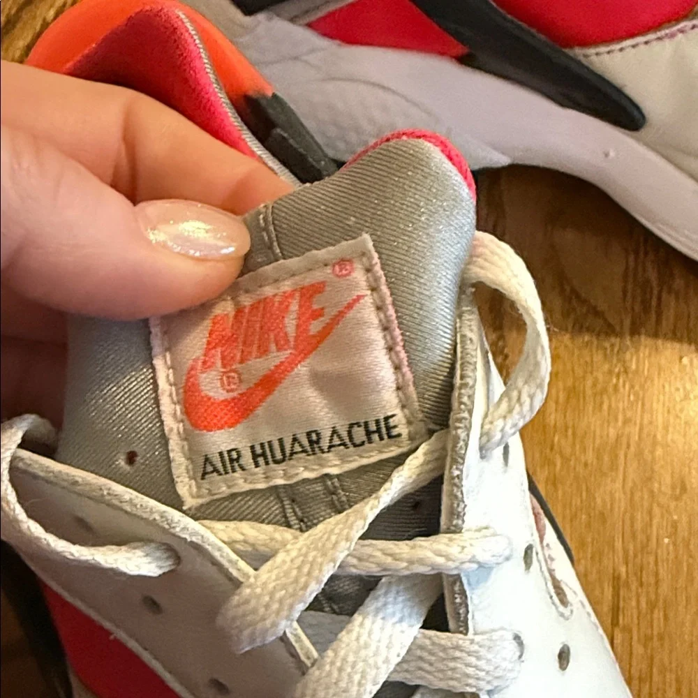 Nike Air Huarache Gray and Pink Sneakers size 9